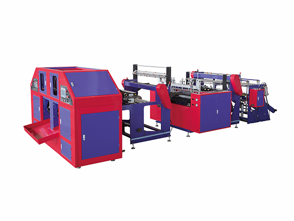 Two Lines Fully Automatic Bottom Sealing Bag-on-roll Making  Machine With Core