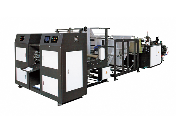 One Line C-fold Rolling Bag Making Machine Without
